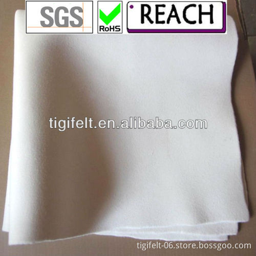 colourful wool felt for craft white colour 1mm,2mm,3mm